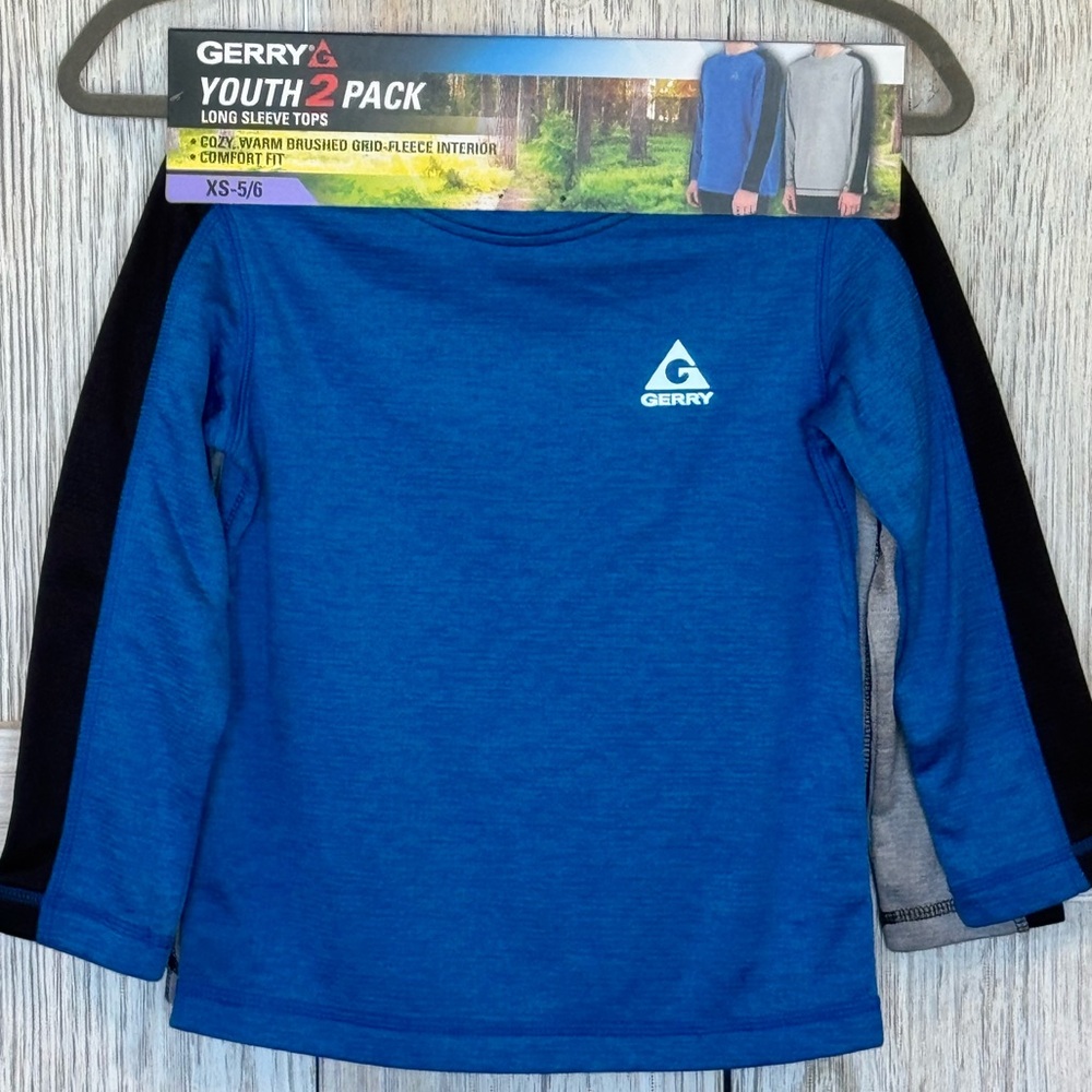 Gerry Weber Kids Blue and Black Long Sleeve Tees - 2 Pack
